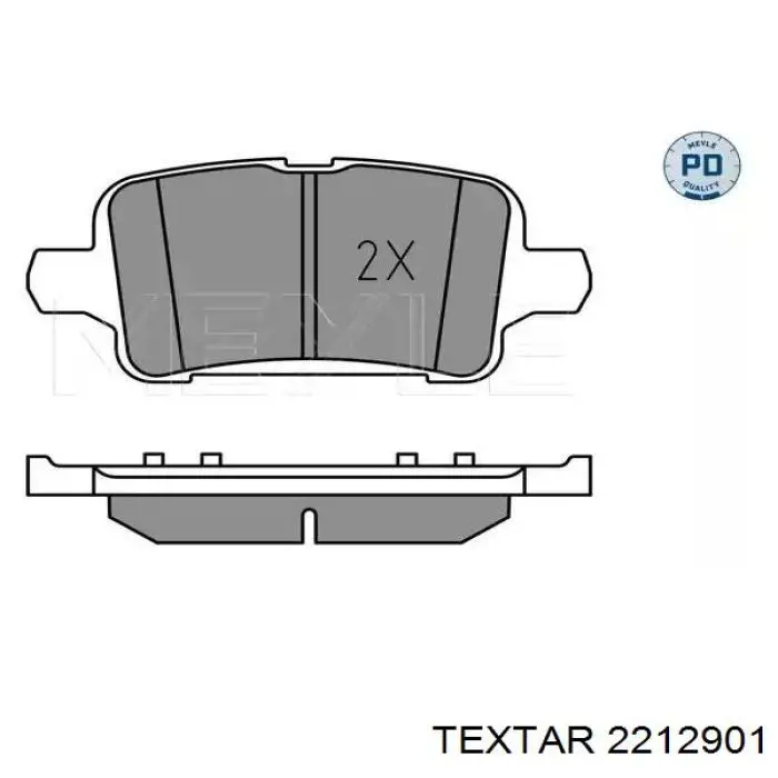 Pastillas traseras de freno Textar 2212901 precio, desde 32,37 EUR