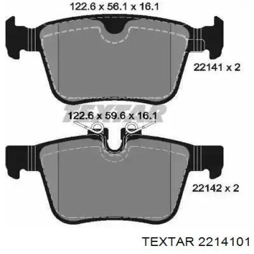 Comprar 2214101 Textar Pastillas de freno traseras