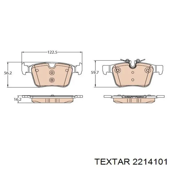 Pastillas traseras de freno Textar 2214101 precio, desde 22,81 EUR