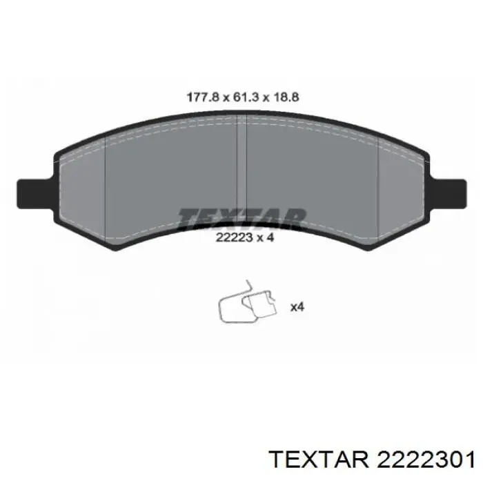 Pastillas freno delanteras Textar 2222301 precio, desde 55,79 EUR
