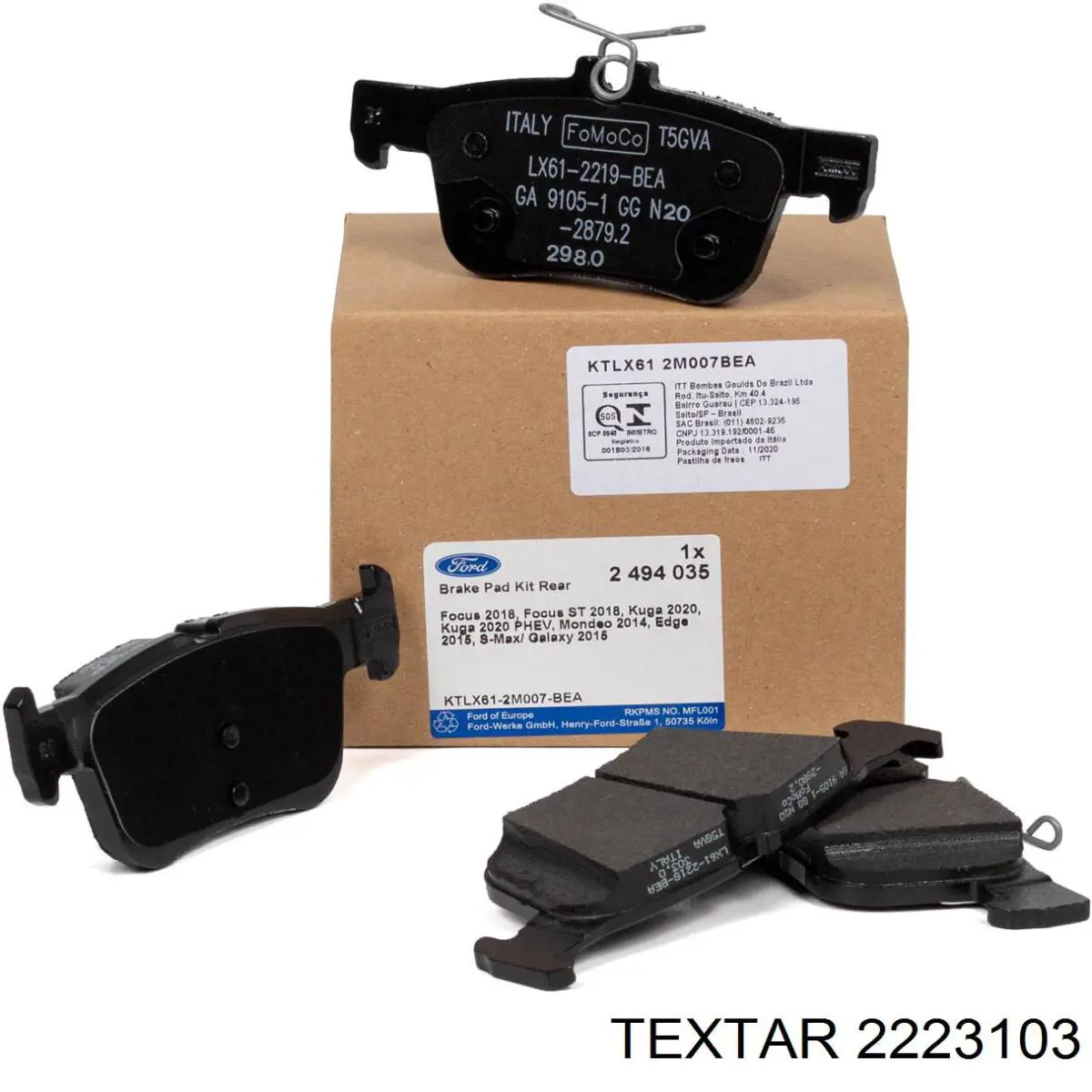 Pastillas traseras de freno Textar 2223103 precio, desde 26,62 EUR