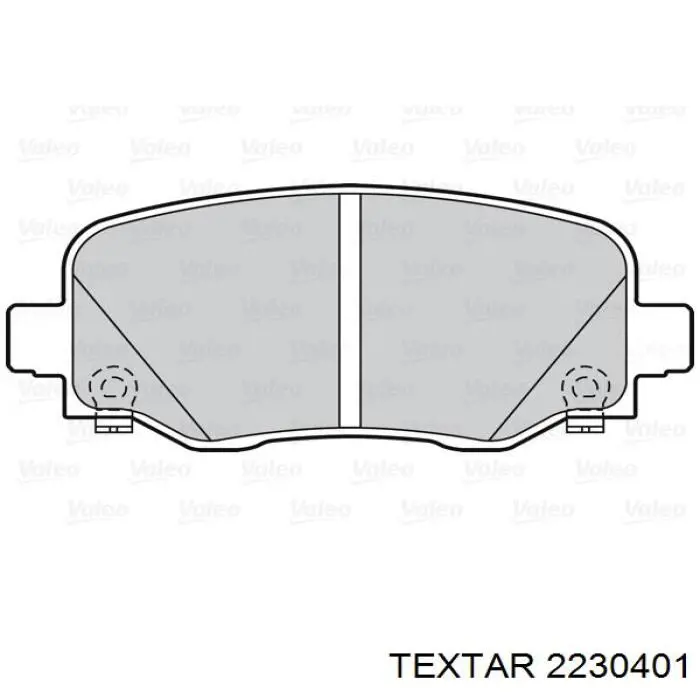 2230401 Textar pastillas de freno traseras