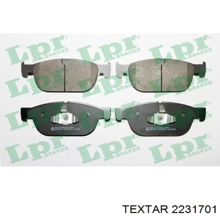 Pastillas de freno 2231701 Textar