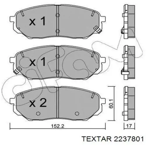 Pastillas de freno delanteras KIA Sorento 3 C5, UM