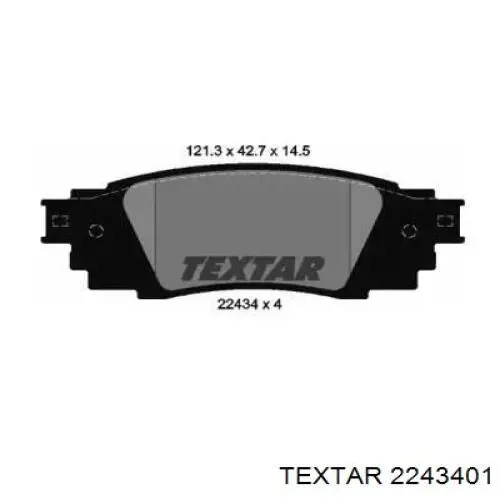 Comprar 2243401 Textar Pastillas de freno traseras