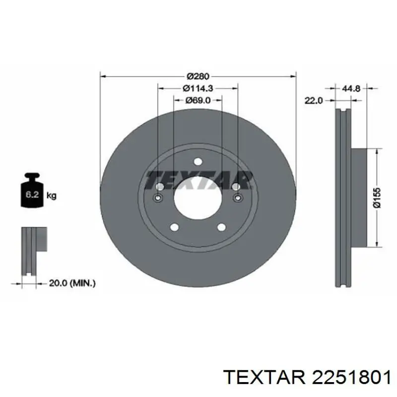 Comprar 2251801 Textar Pastillas delanteras de freno
