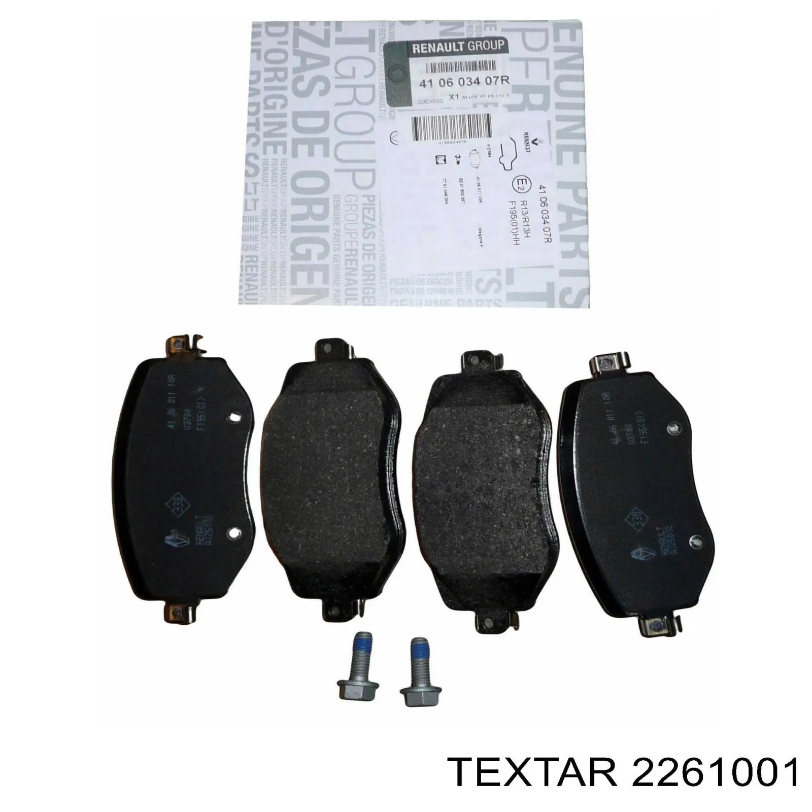 Comprar 2261001 Textar Pastillas delanteras de freno