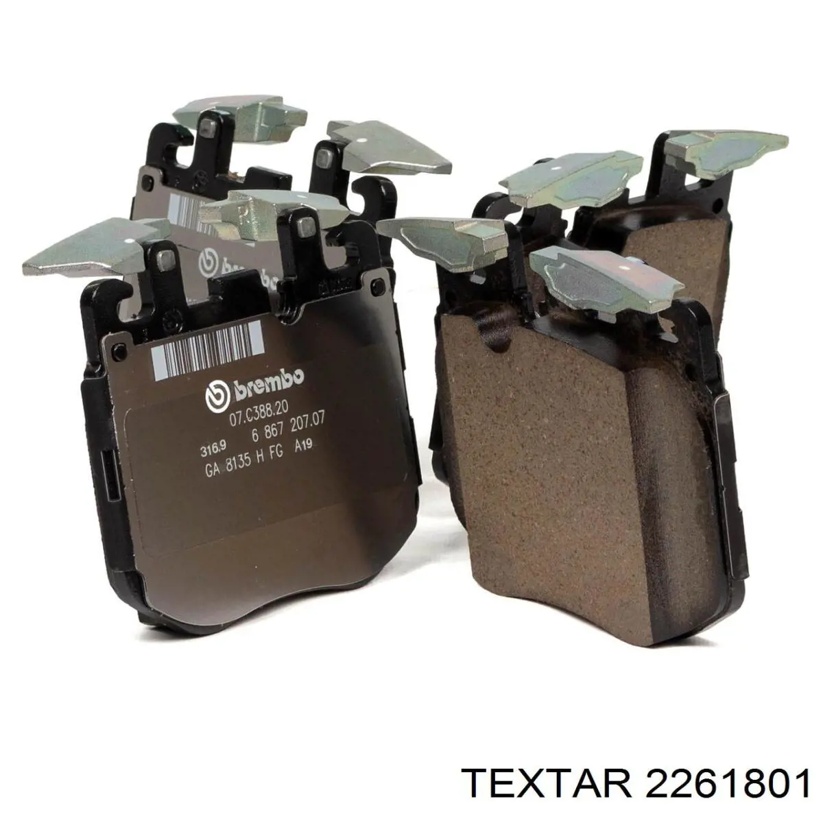 Pastillas de freno delanteras Textar 2261801