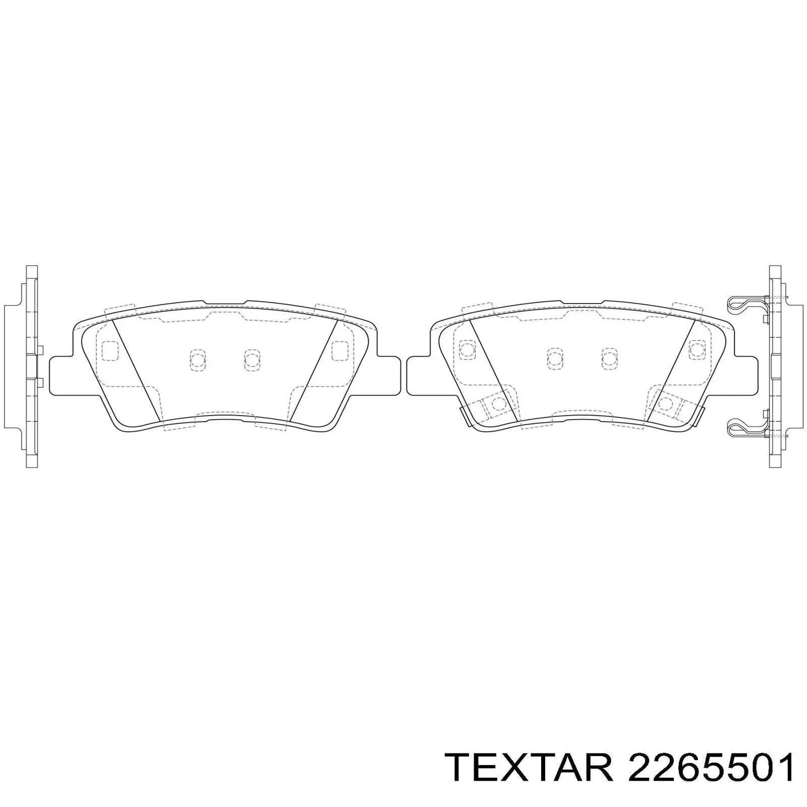 Pastillas traseras de freno Textar 2265501 precio, desde 39,20 EUR