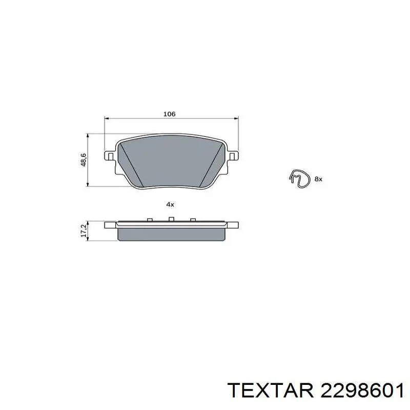 Pastillas traseras Open Parts BPA183800