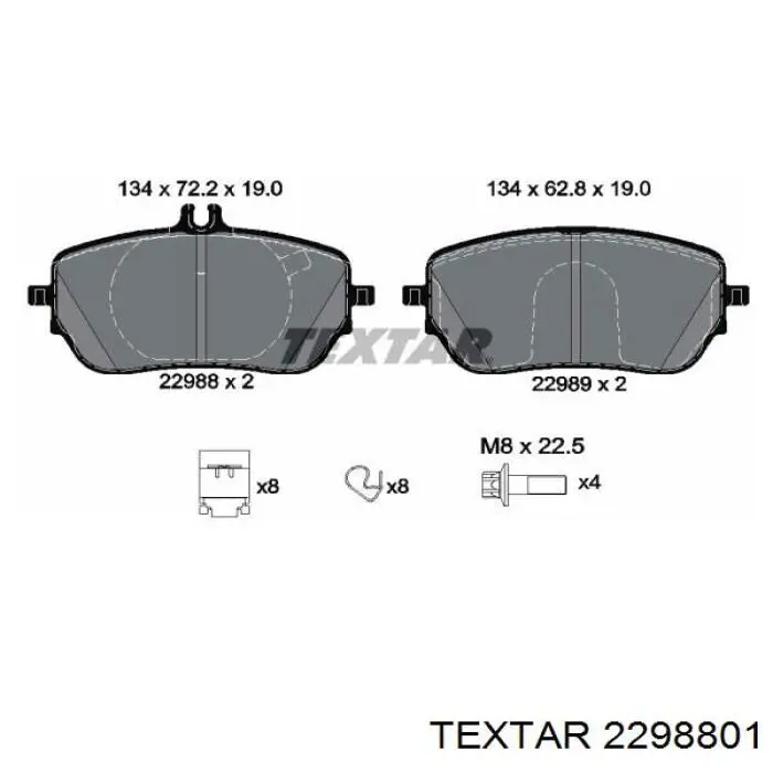 Comprar 2298801 Textar Pastillas delanteras de freno