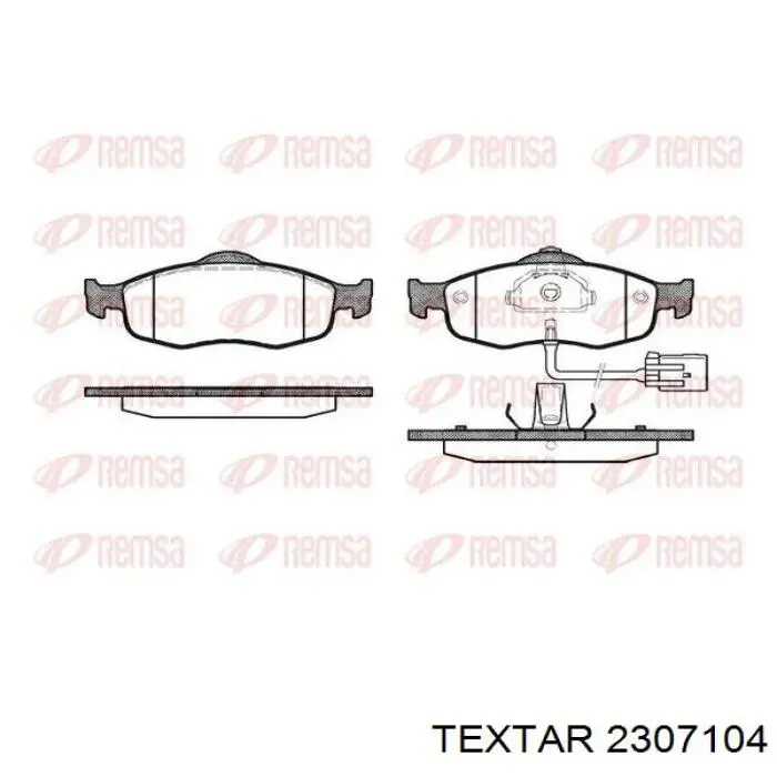 Comprar 2307104 Textar Pastillas delanteras de freno
