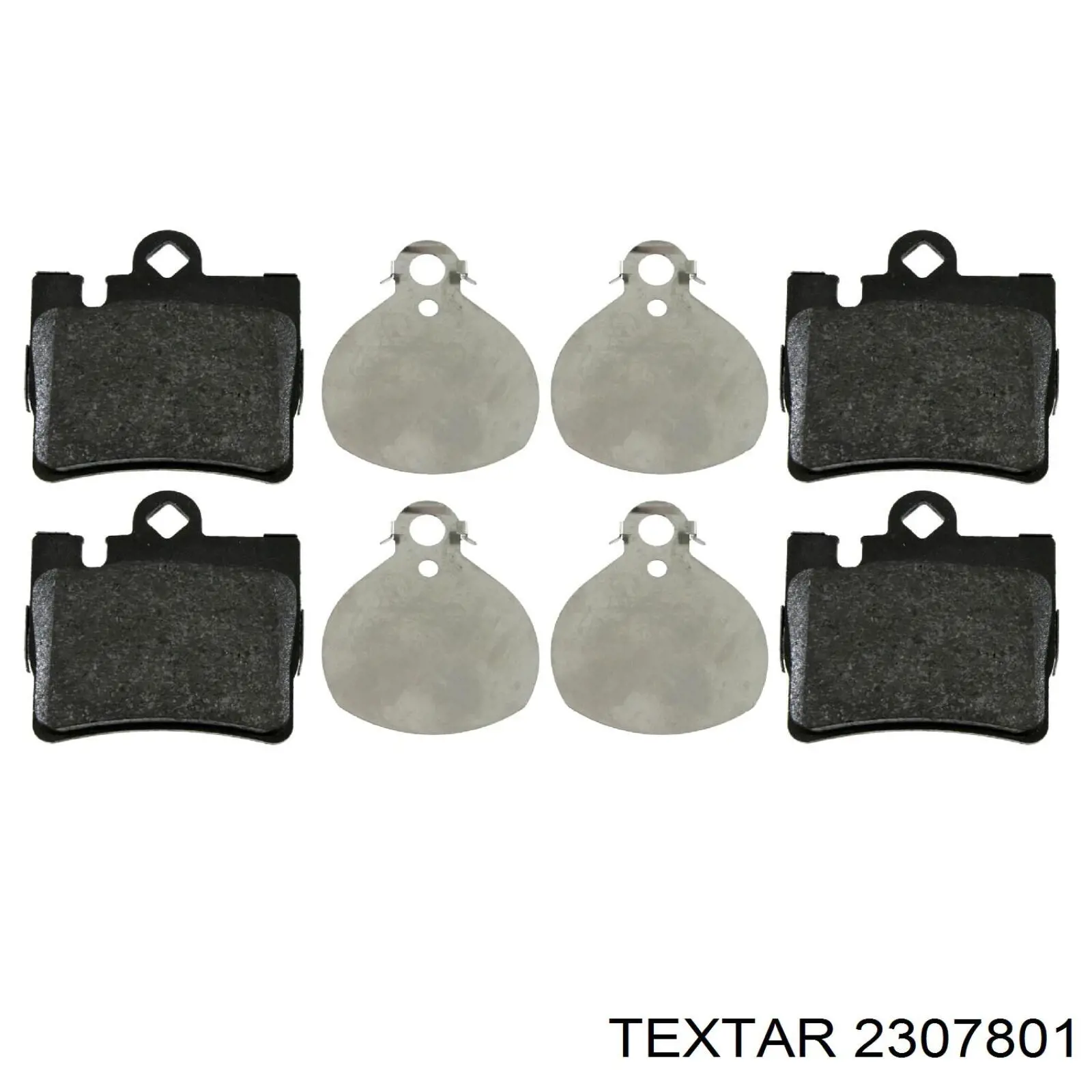 2307801 Textar pastillas de freno traseras