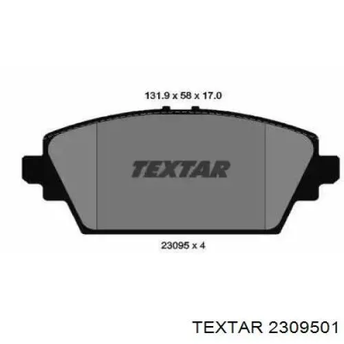 Pastillas freno delanteras Textar 2309501 precio, desde 27,74 EUR