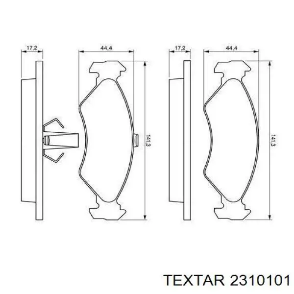 Comprar 2310101 Textar Pastillas delanteras de freno