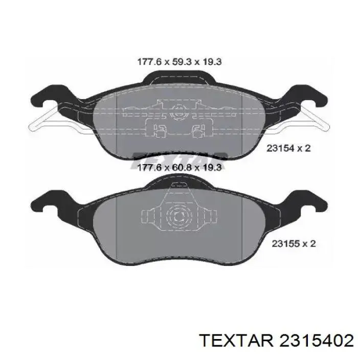 Pastillas freno delanteras Textar 2315402 precio, desde 26,53 EUR