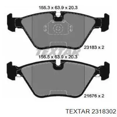 Comprar 2318302 Textar Pastillas delanteras de freno