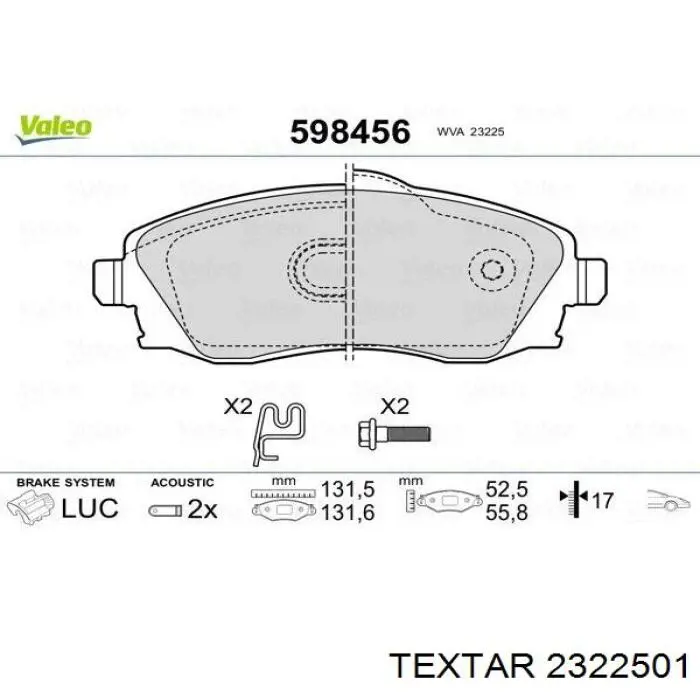 Pastillas de freno delanteras Opel Corsa F08, F68