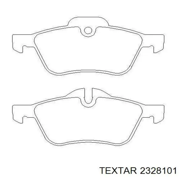 2328101 Textar pastillas de freno delanteras