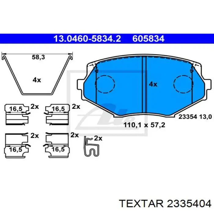 Pastillas freno delanteras Textar 2335404 precio, desde 34,47 EUR