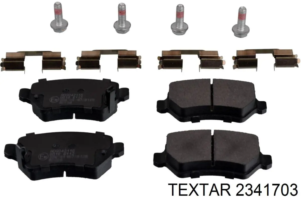 Pastillas de freno traseras 2341703 Textar