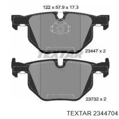 Comprar 2344704 Textar Pastillas de freno traseras