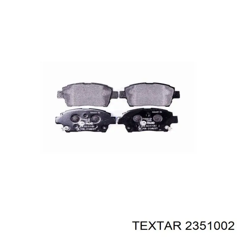 Pastillas de freno delanteras Toyota Prius NHW20