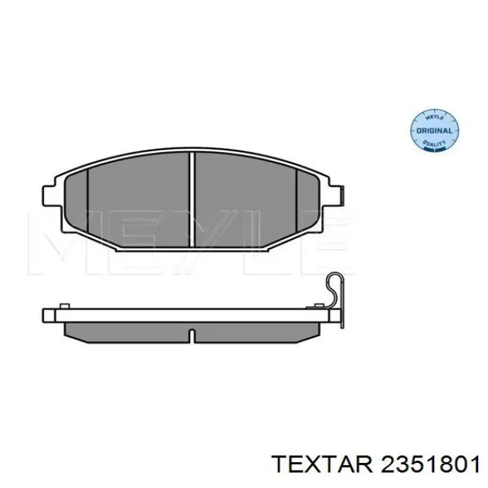 2351801 Textar pastillas de freno delanteras