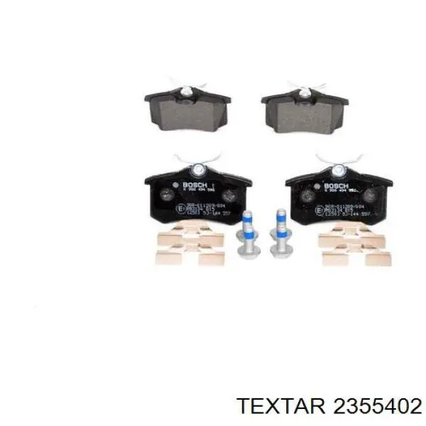 Pastillas traseras Textar 2355402