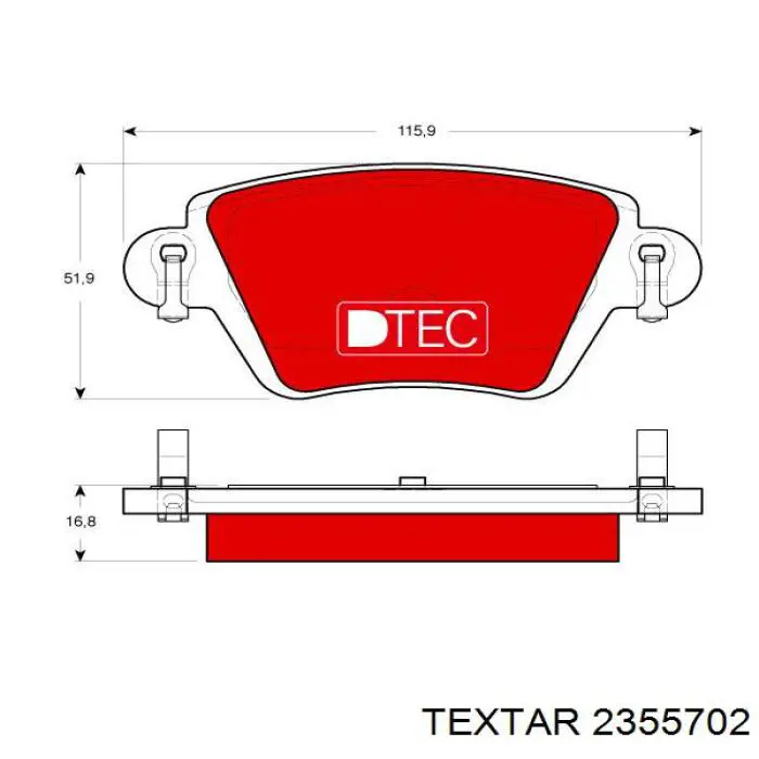 Pastillas traseras de freno Textar 2355702 precio, desde 22,71 EUR