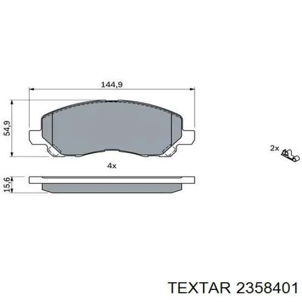 Comprar 2358401 Textar Pastillas delanteras de freno