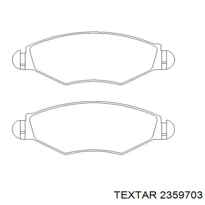 2359703 Textar pastillas de freno delanteras