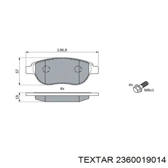 Pastillas de freno delanteras Citroen C3 1 FC