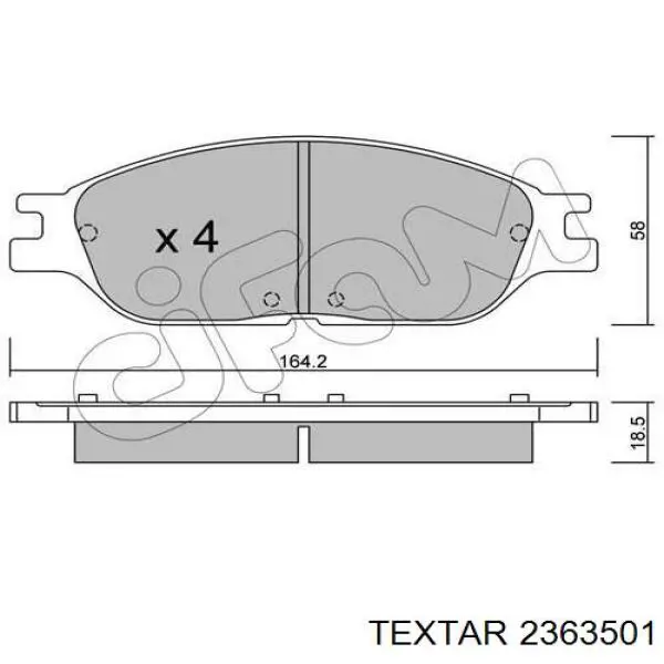 XF2Z2001SA Ford Pastillas delanteras