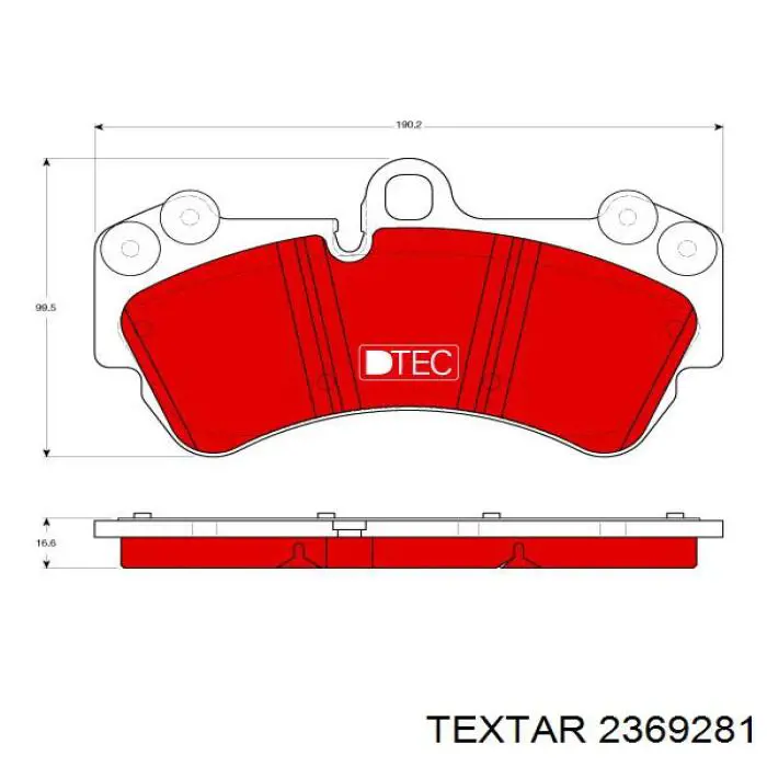 2369281 Textar pastillas de freno delanteras