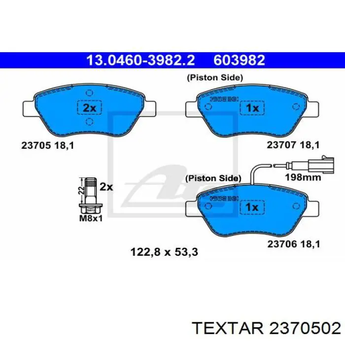 Pastillas de freno delanteras Fiat Stilo 192