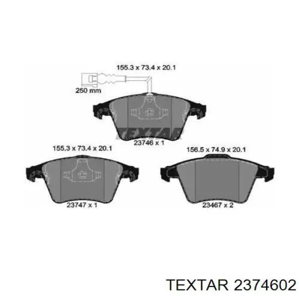 Pastillas de freno delanteras Volkswagen Transporter 7HA, 7HH, 7EA, 7EH
