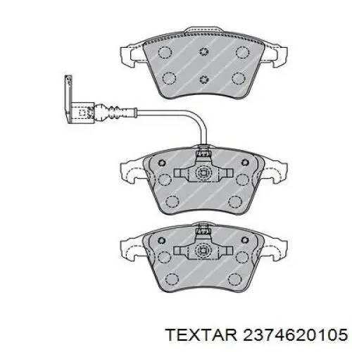 2374620105 Textar Pastillas delanteras