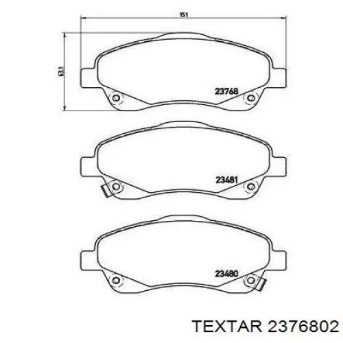 Pastillas de freno delanteras Toyota Corolla R10