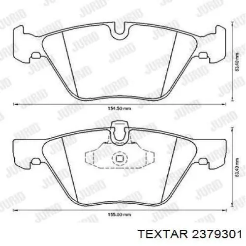 Pastillas de freno 2379301 Textar