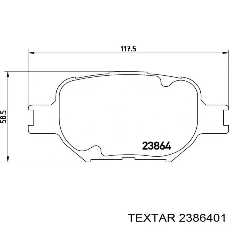 2386401 Textar pastillas de freno delanteras