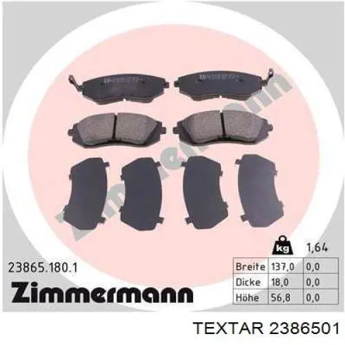 Pastillas de freno delanteras Subaru Impreza 3 GH