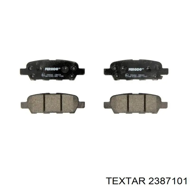 2387101 Textar Pastillas freno traseras