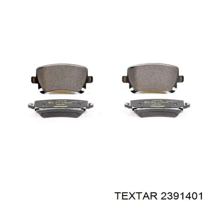 Pastillas de freno traseras 2391401 Textar