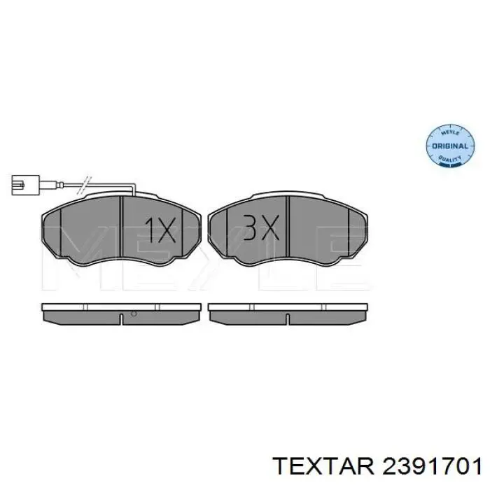 Pastillas de freno delanteras Fiat Ducato 2 230L