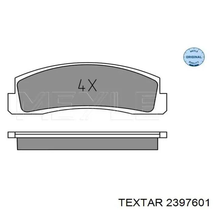 2397601 Textar pastillas de freno delanteras