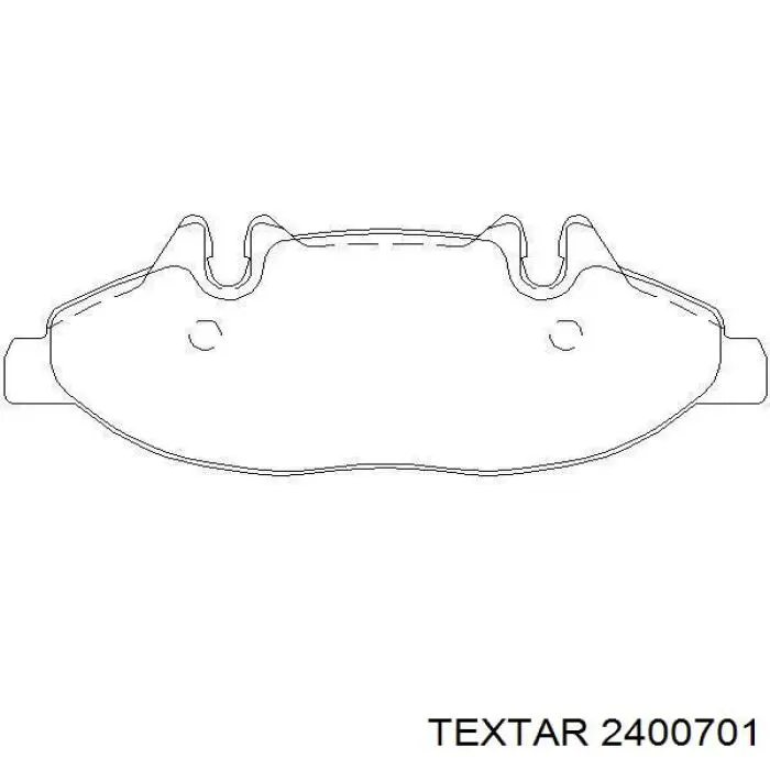 2400701 Textar Pastillas delanteras