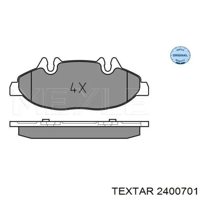 Pastillas freno delanteras Textar 2400701 precio, desde 32,88 EUR