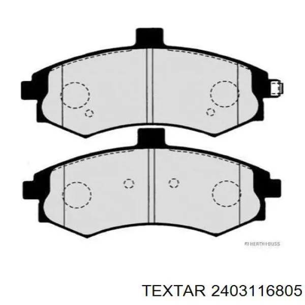 2403116.805 Textar pastillas de freno delanteras