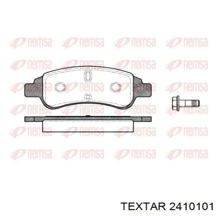 Comprar 2410101 Textar Pastillas delanteras de freno